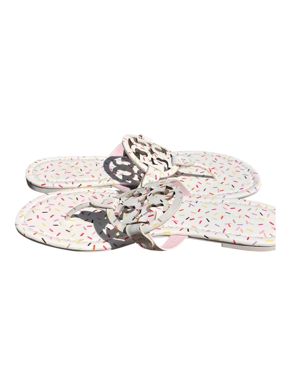 Tory Burch Women’s Limited Edition Miller Rainbow Sprinkle Sandals Size 9.5